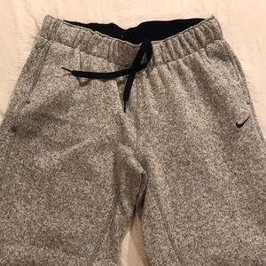 Nike sweatpants with zip bottoms
